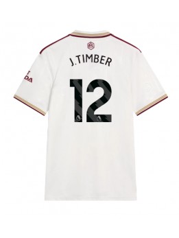 Billige Arsenal Jurrien Timber #12 Tredjedrakt 2025-26 Kortermet